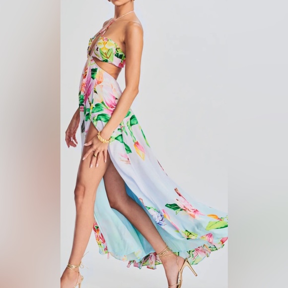 Lora Long Dress 🪷🌺🪷 Hibiscus by ROCOCO SAND - XXS ❌ SOLD ❌ - Picture 1 of 6